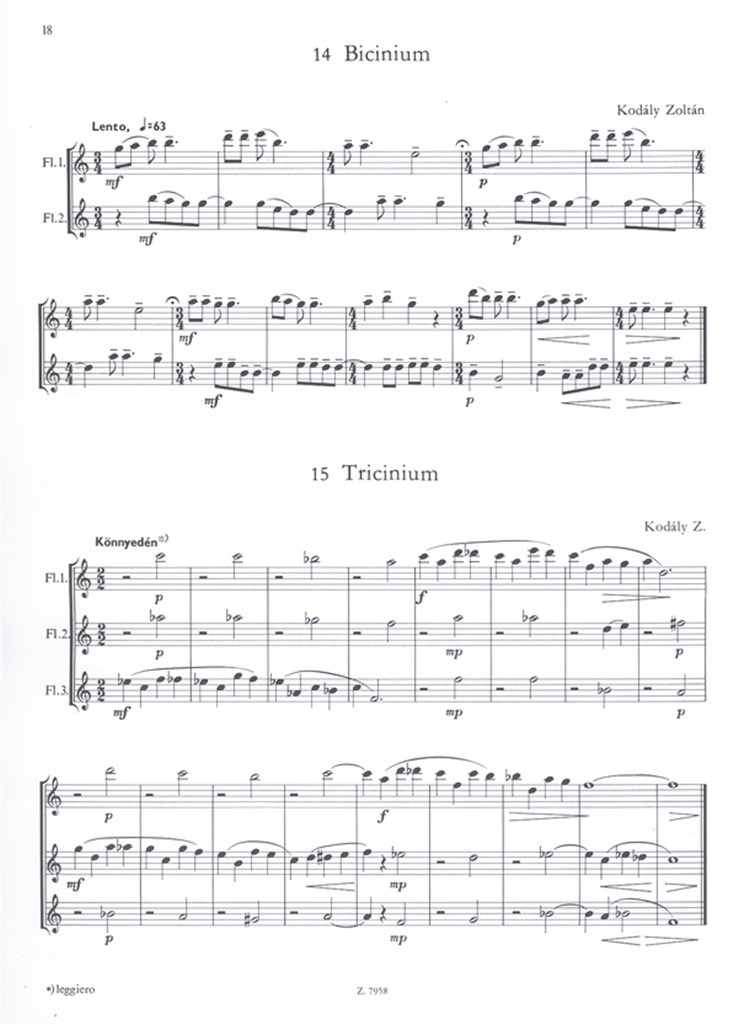 Werke Von Bartok Und Kodaly I